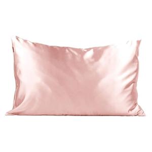Satin Pillow Case for Hair and Skin care Standard/Queen Size with Zipper Closure, 50 x 76 cm Pink