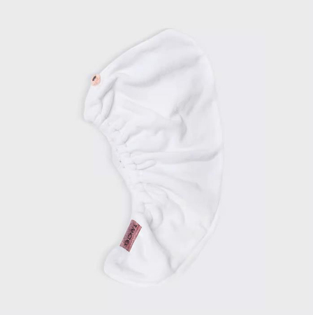 White Brushed Microfiber Baby soft Rapid Drying Hair Turban Towel