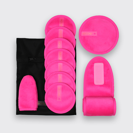 Reusable Lock Makeup Remover Pads Set -Reusable Pads For All Skins- Include a Eye Makeup Remover glo