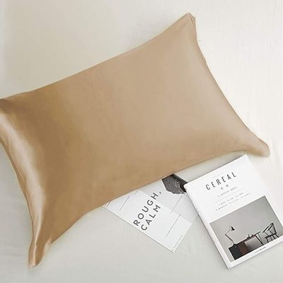 100% Copper Oxide Fiber Silky Pillowcase for Preventing Crow's Feet, Forehead Wrinkles