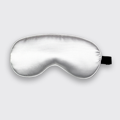 Ivory Satin Sleep Mask Night Cover Eye Sleeping Masks for Women Men, Blindfold for Airplane Travel